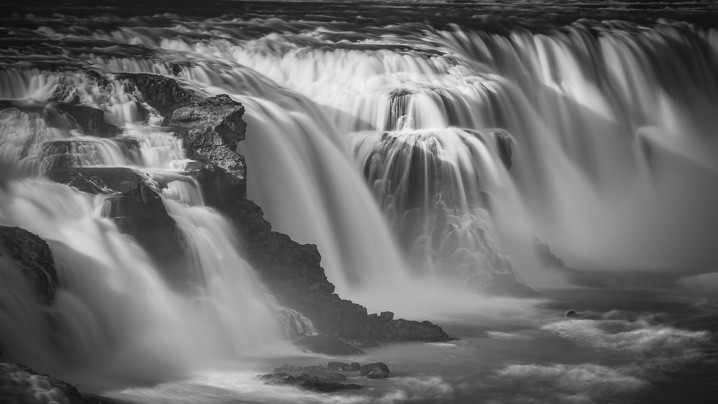 Landschaft Gullfoss